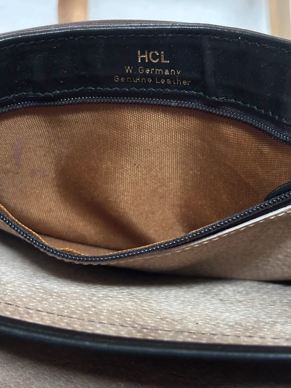 HCL Vintage Tasche 80er Braun Schwarz — 7